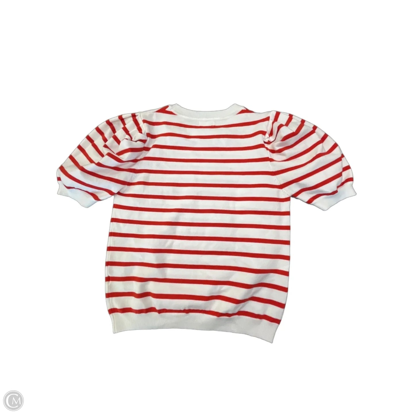 Top Short Sleeve By La Miel In Striped Pattern, Size: S