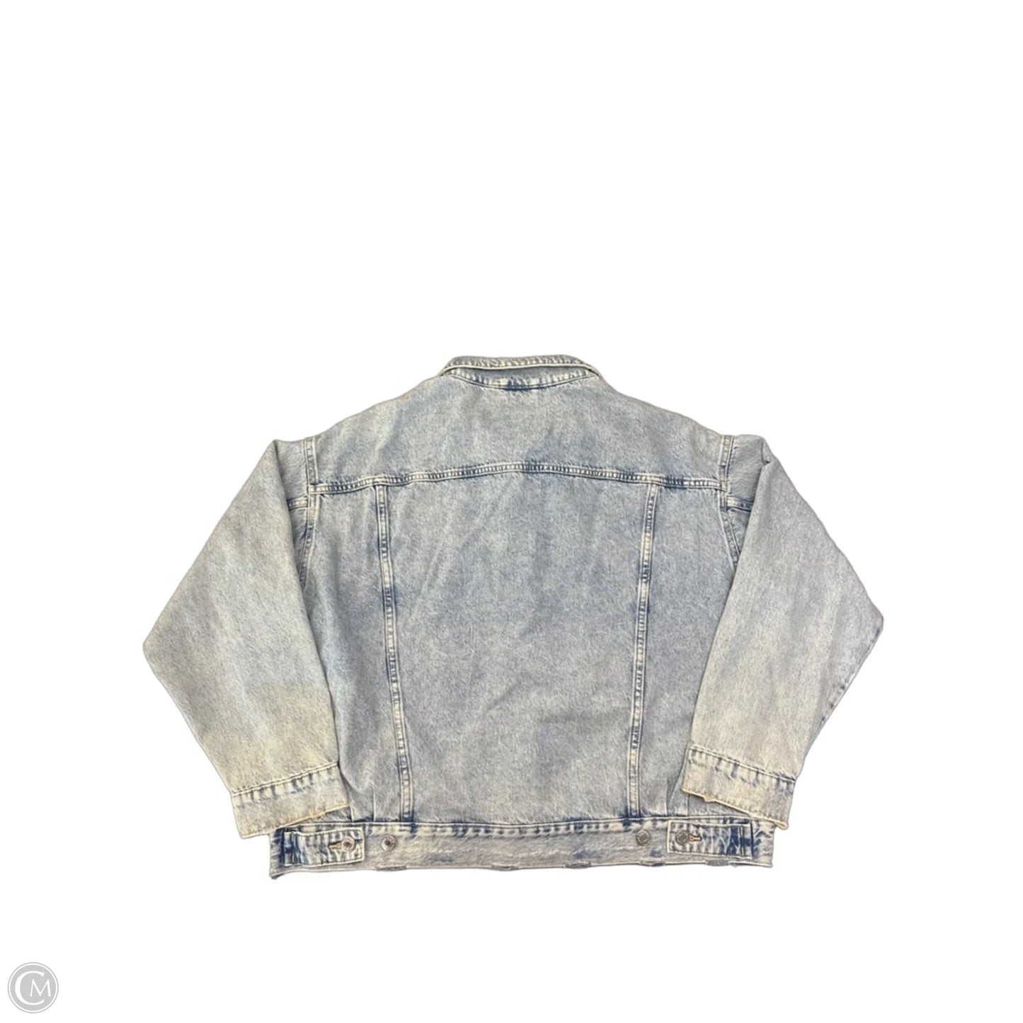 Jacket Denim By Clothes Mentor In Blue Denim, Size: M