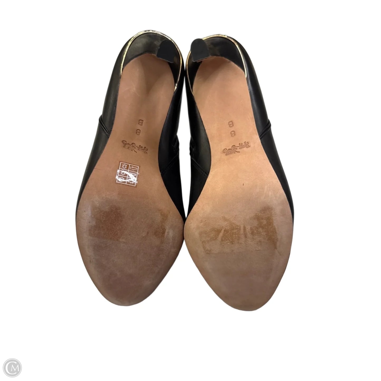 Boots Designer By Coach In Black, Size: 8