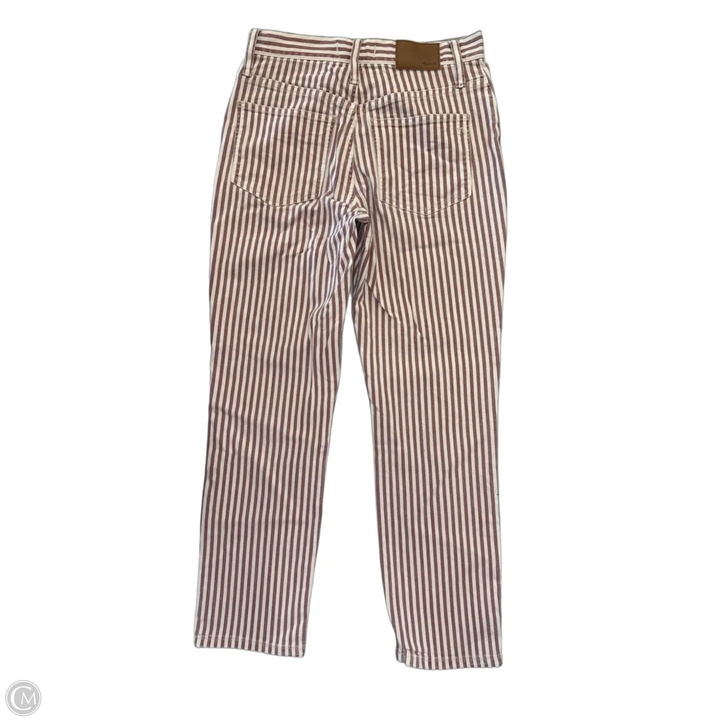 Jeans Boyfriend By Madewell In Striped Pattern, Size: 0