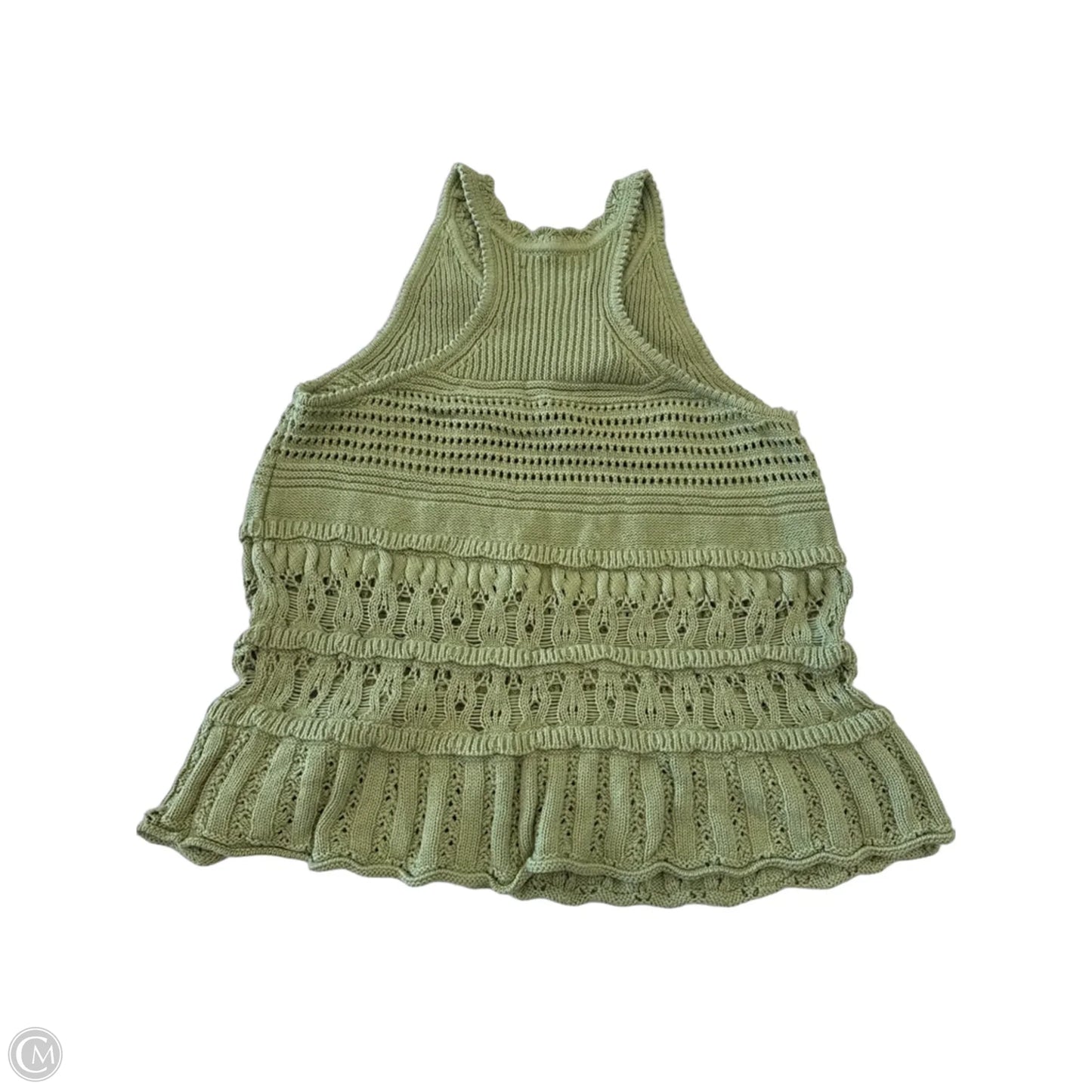Top Sleeveless By Loft In Green, Size: S