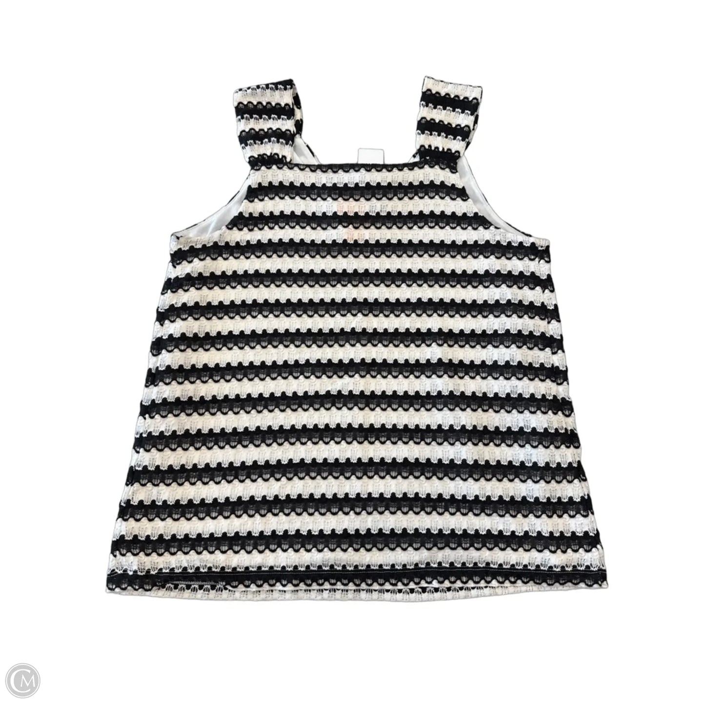Top Sleeveless By Loft In Striped Pattern, Size: Xs