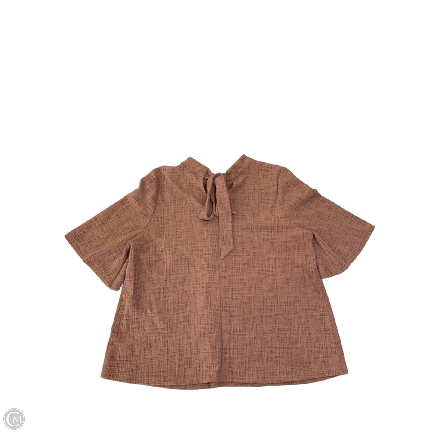 Top Short Sleeve By Current Air In Brown, Size: M