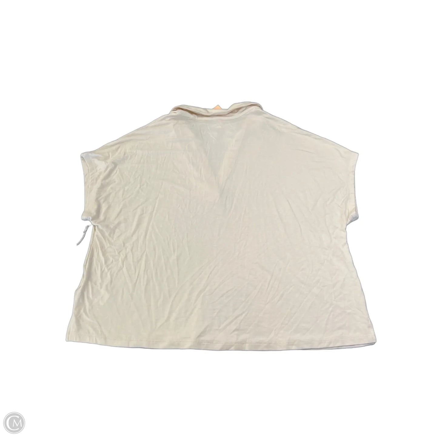 Top Short Sleeve By C And C In Cream, Size: Xl