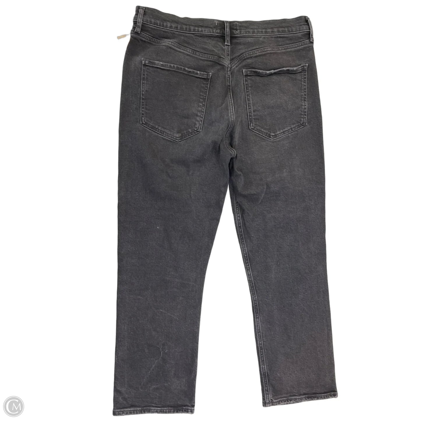 Jeans Straight By Agolde In Black Denim, Size: 14