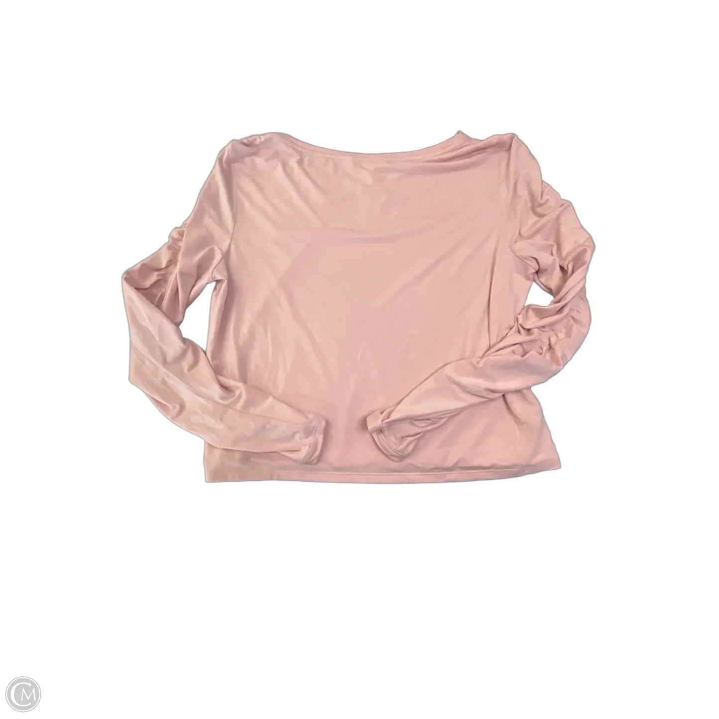 Athletic Top Long Sleeve Collar By Athleta In Pink, Size: L