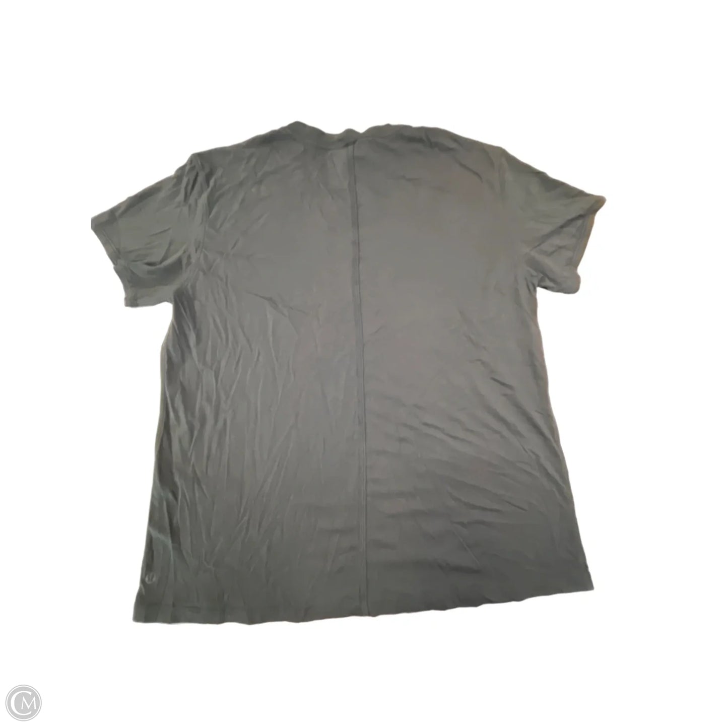 Athletic Top Short Sleeve By Lululemon In Black, Size: L
