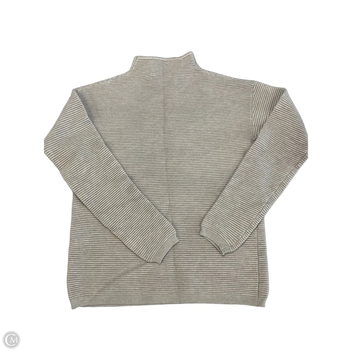 Top Long Sleeve By Evolution In Grey, Size: S