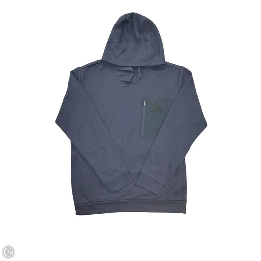 Sweatshirt Hoodie By Adidas In Navy, Size: L
