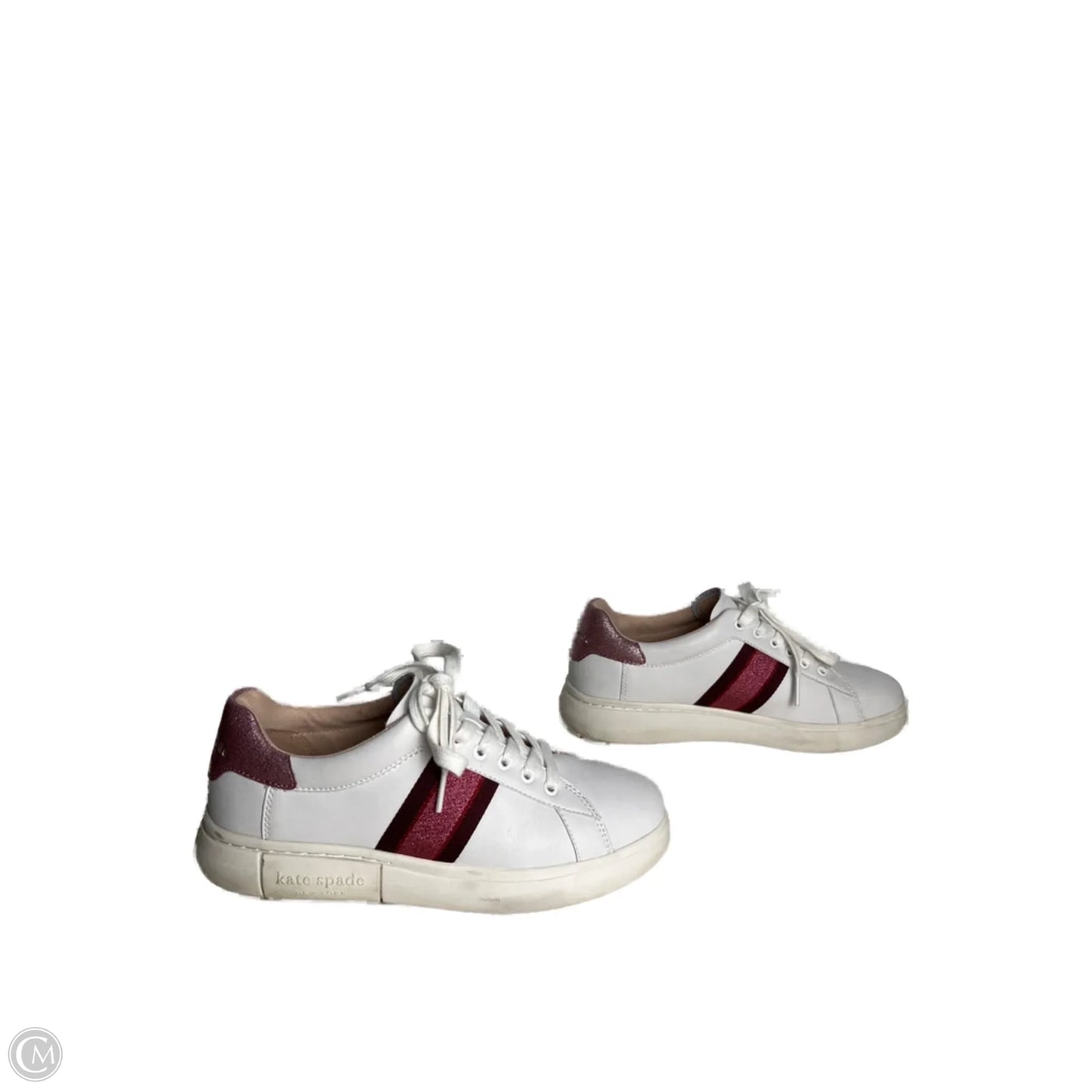 Shoes Designer By Kate Spade In Pink & White, Size: 8.5