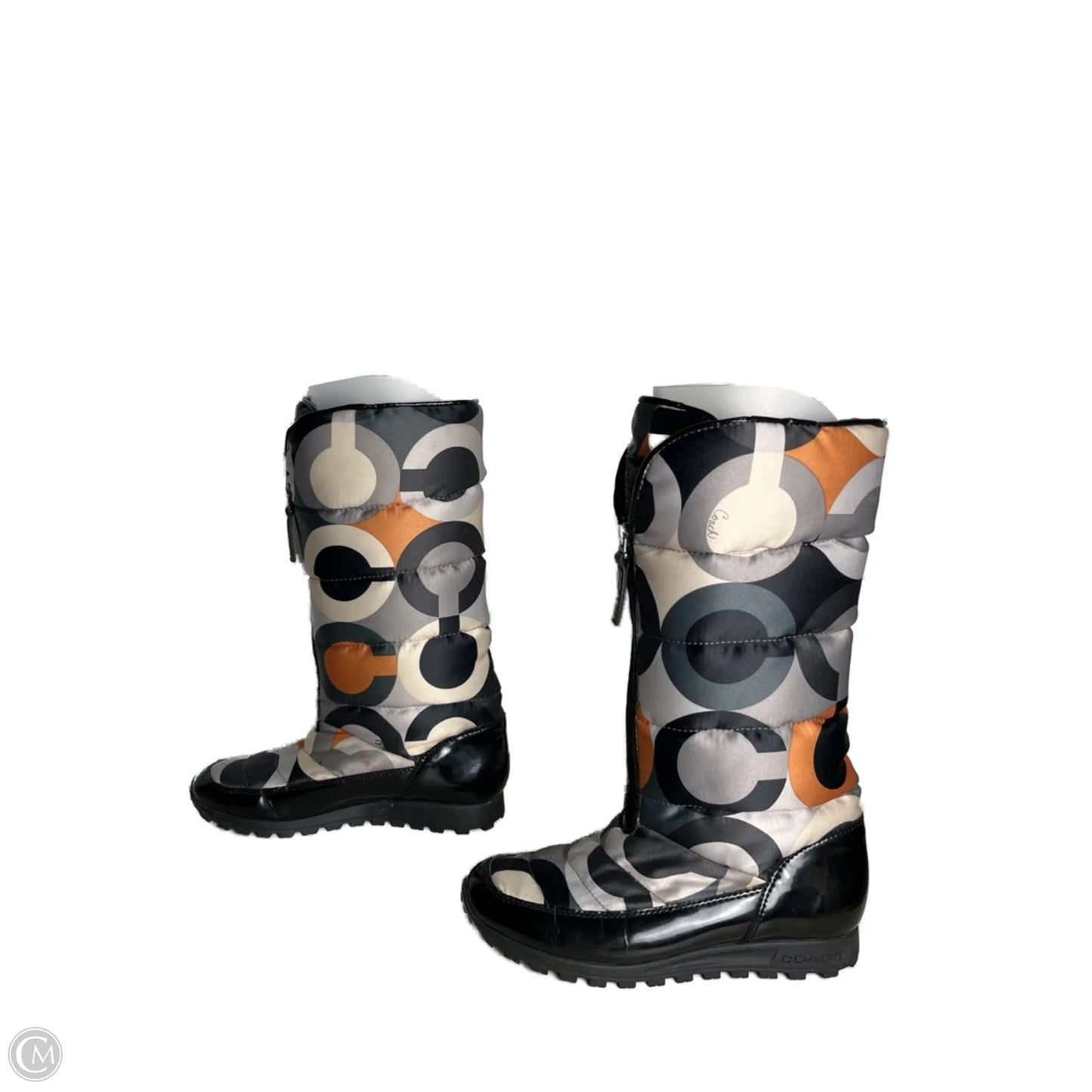 Boots Designer By Coach In Multi-colored, Size: 7