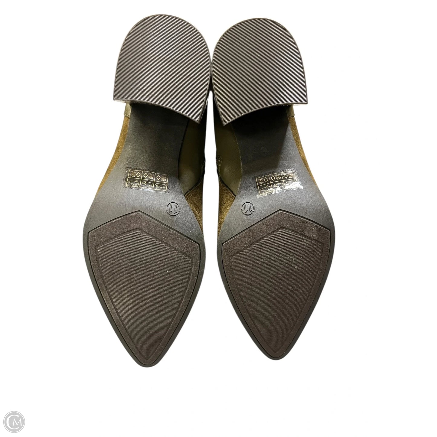 Boots Mid-calf Heels By Journee In Green, Size: 11