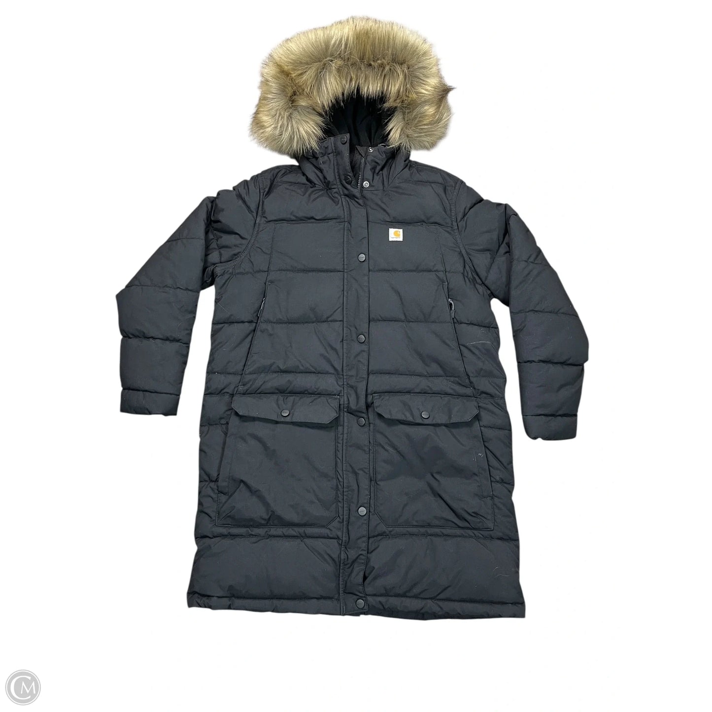 Coat Parka By Carhartt In Black, Size: L