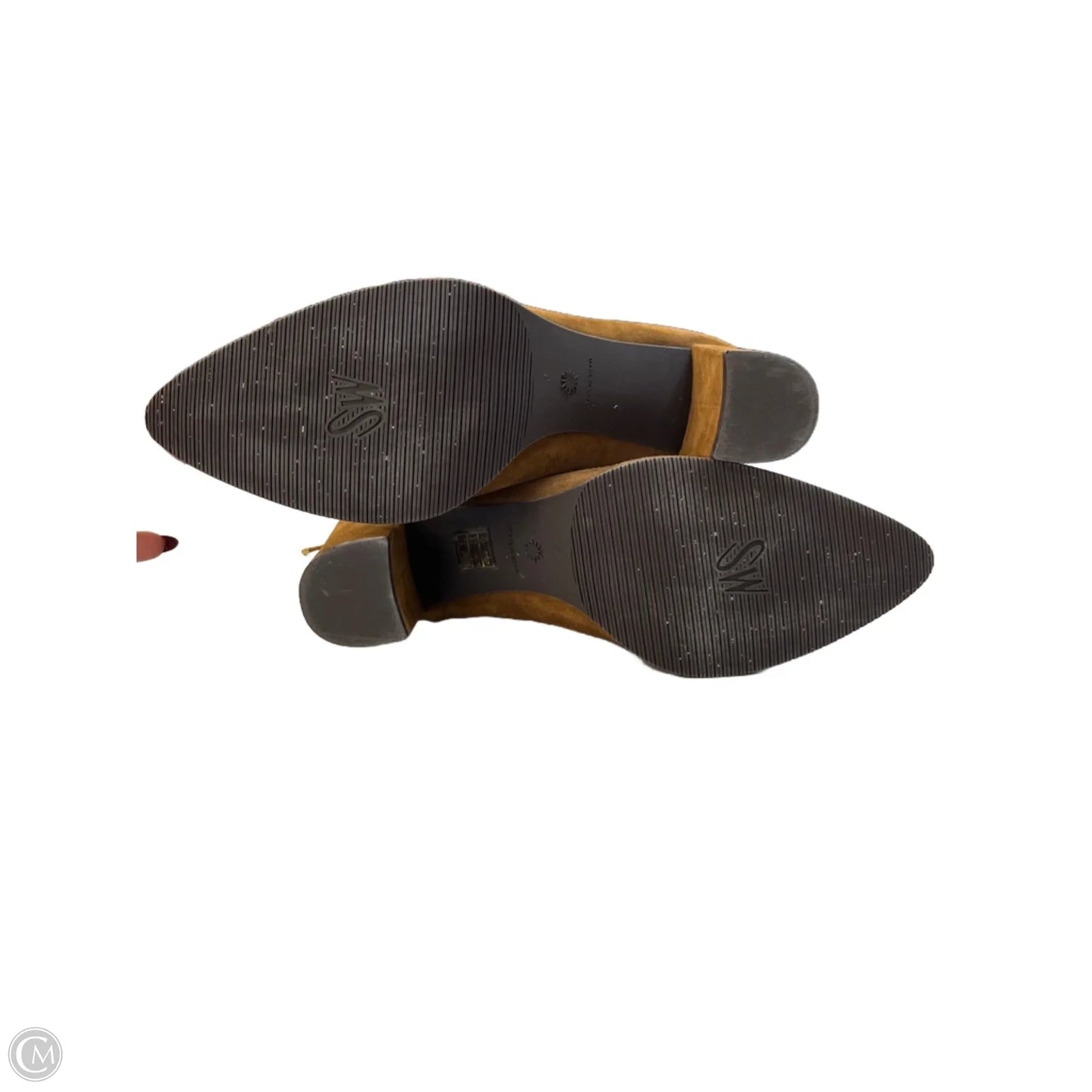 Boots Designer By Stuart Weitzman In Brown, Size: 9