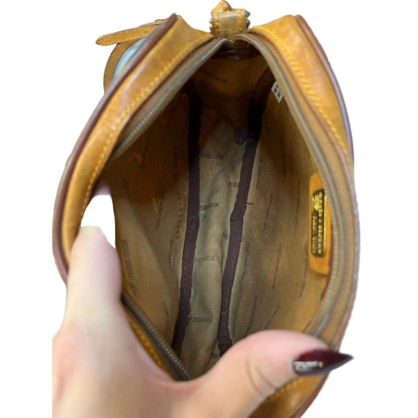 Crossbody Leather By Cma, Size: Small