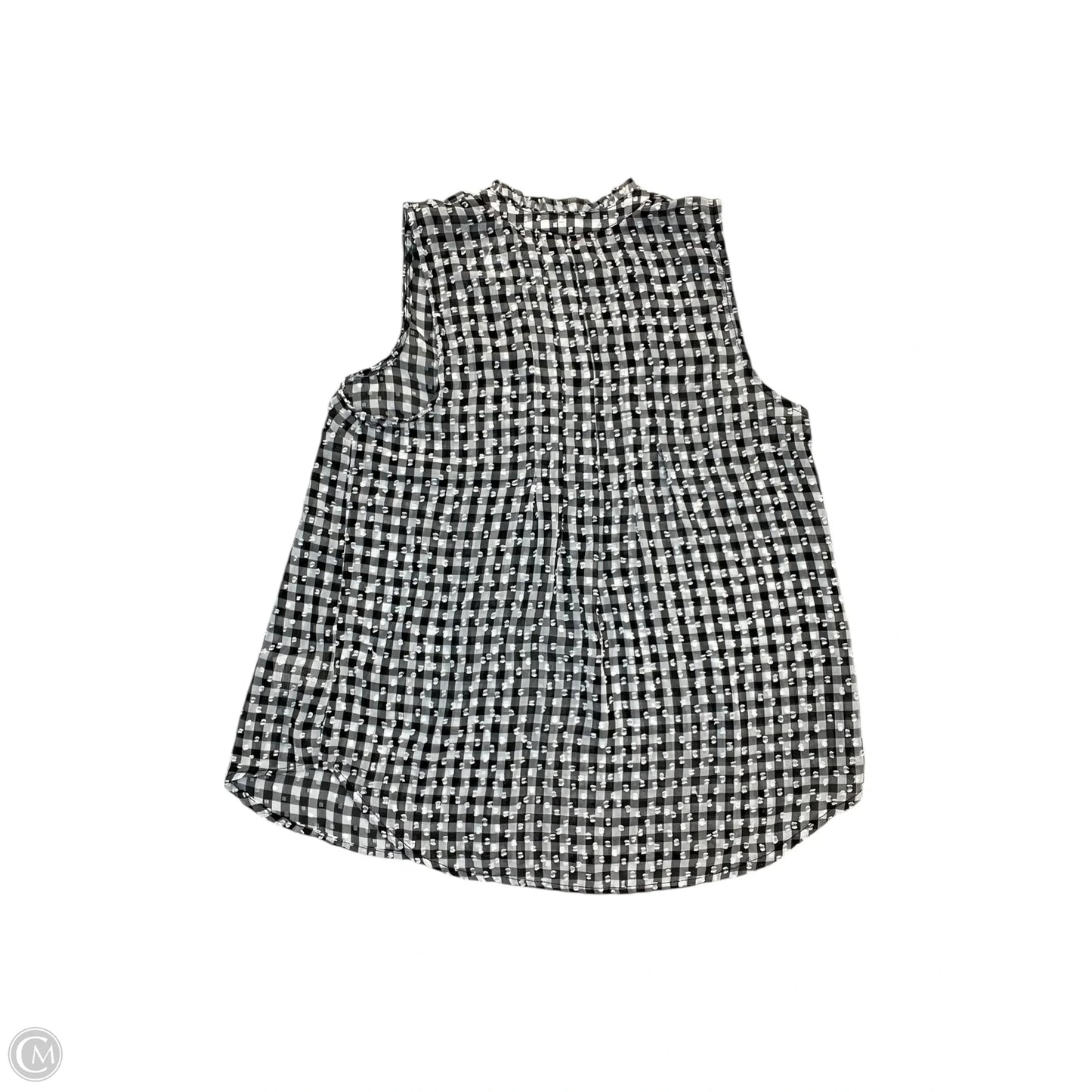 Top Sleeveless By Maeve In Black & White, Size: Xsp