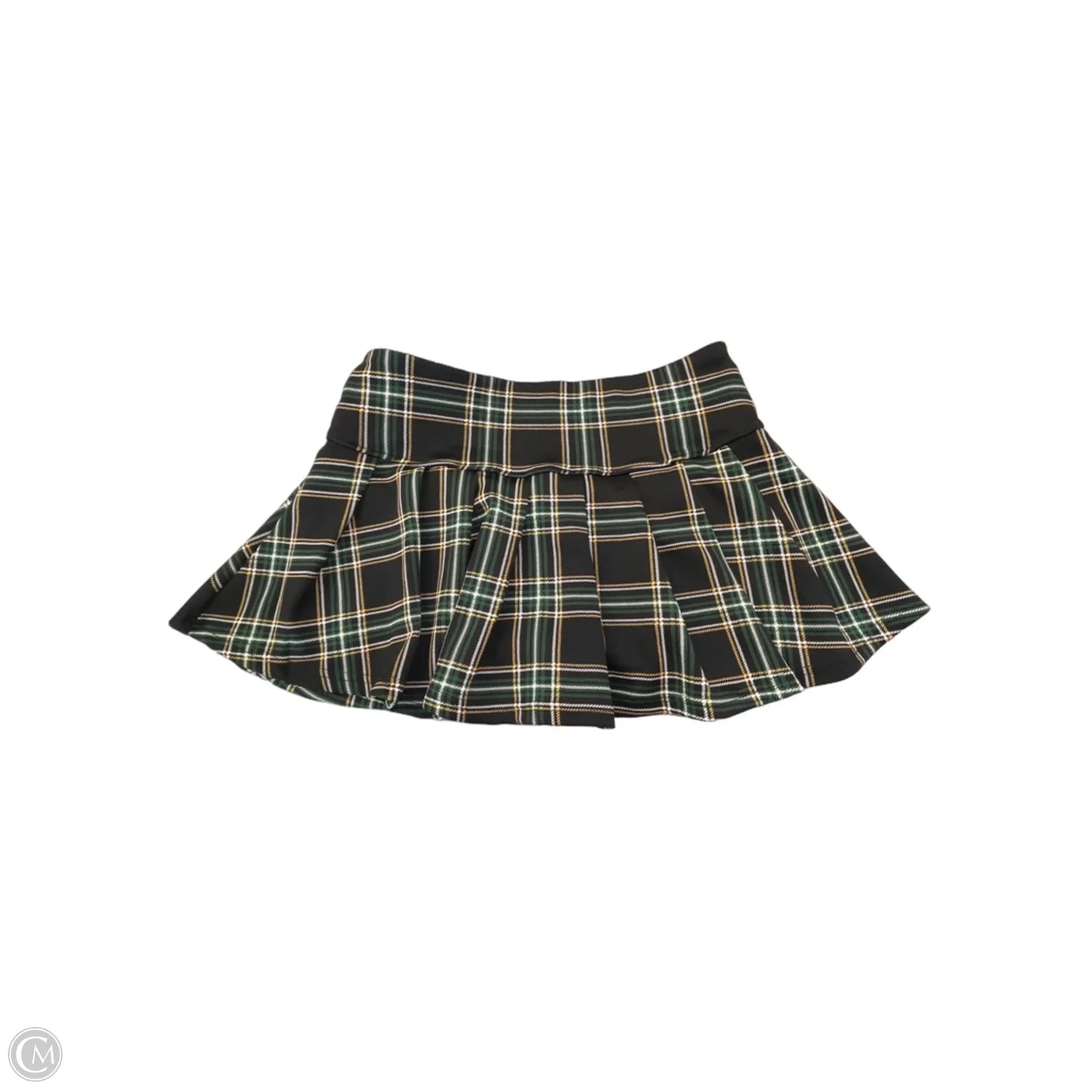 Skort By Clothes Mentor In Plaid Pattern, Size: M