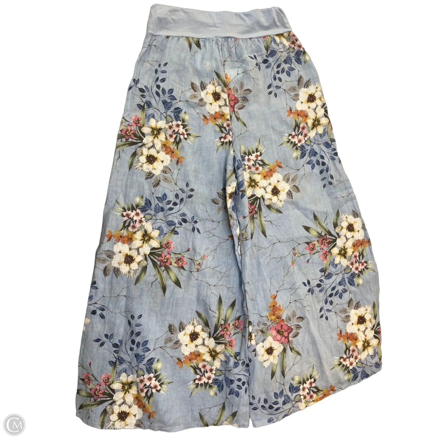 Pants Linen By Clothes Mentor In Blue, Size: M