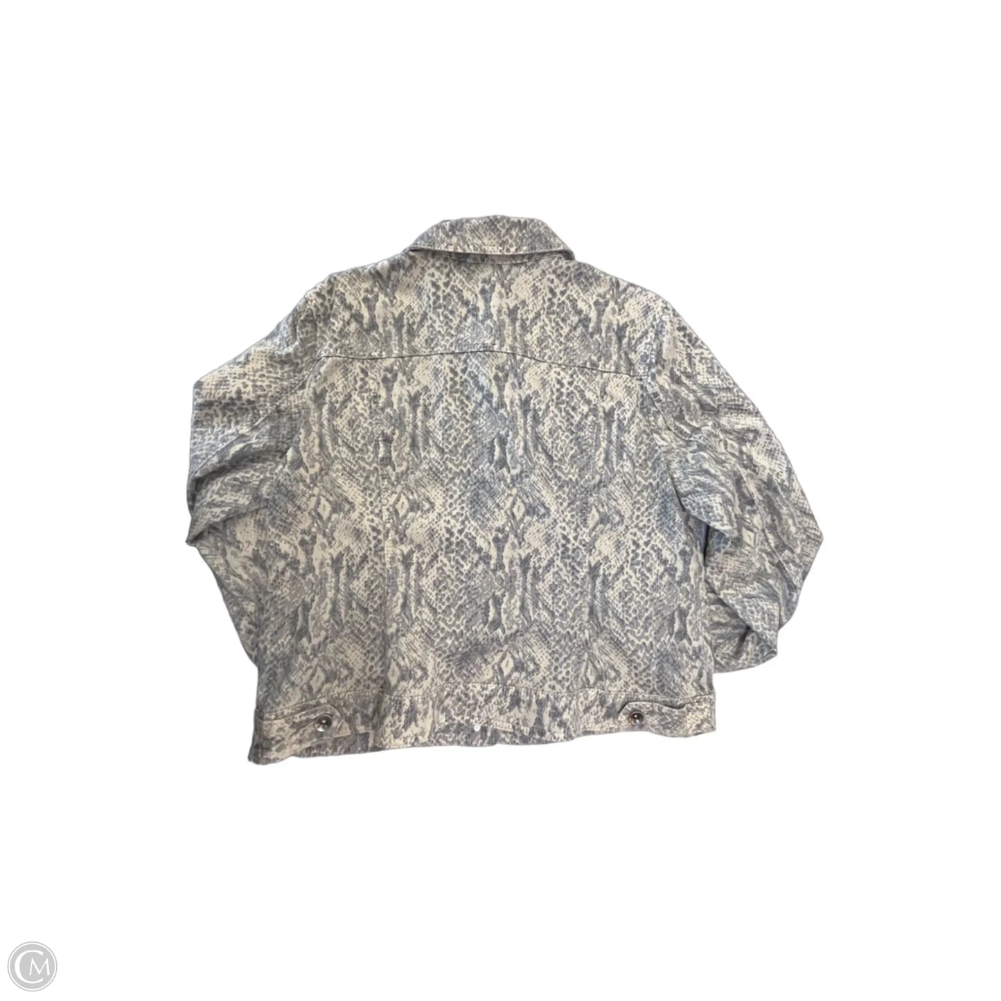 Jacket Denim By Christopher And Banks In Animal Print, Size: Xl