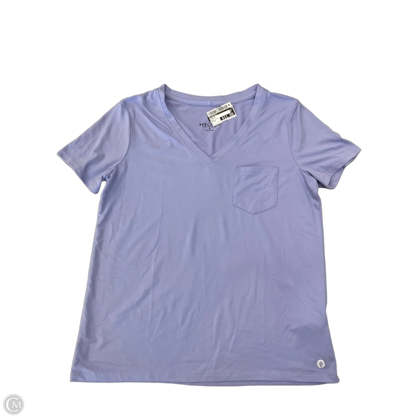 Top Short Sleeve By Skechers In Purple, Size: S