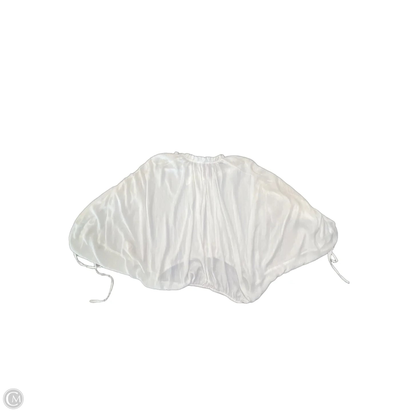 Blouse Short Sleeve By Anthropologie In Cream, Size: S
