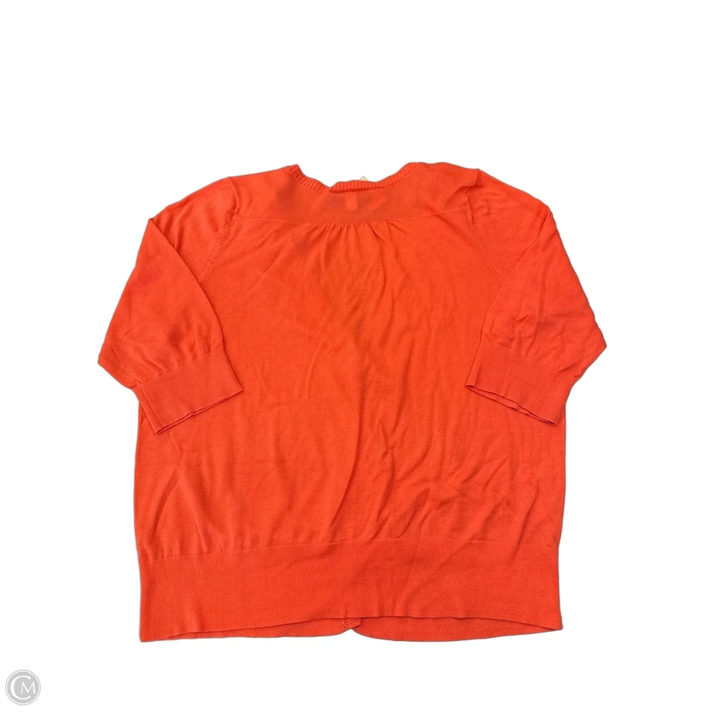 Sweater Cardigan By Lane Bryant In Orange, Size: 2x