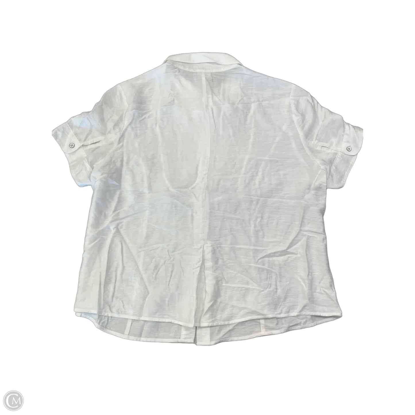 Top Short Sleeve By Cabi In White, Size: Xl