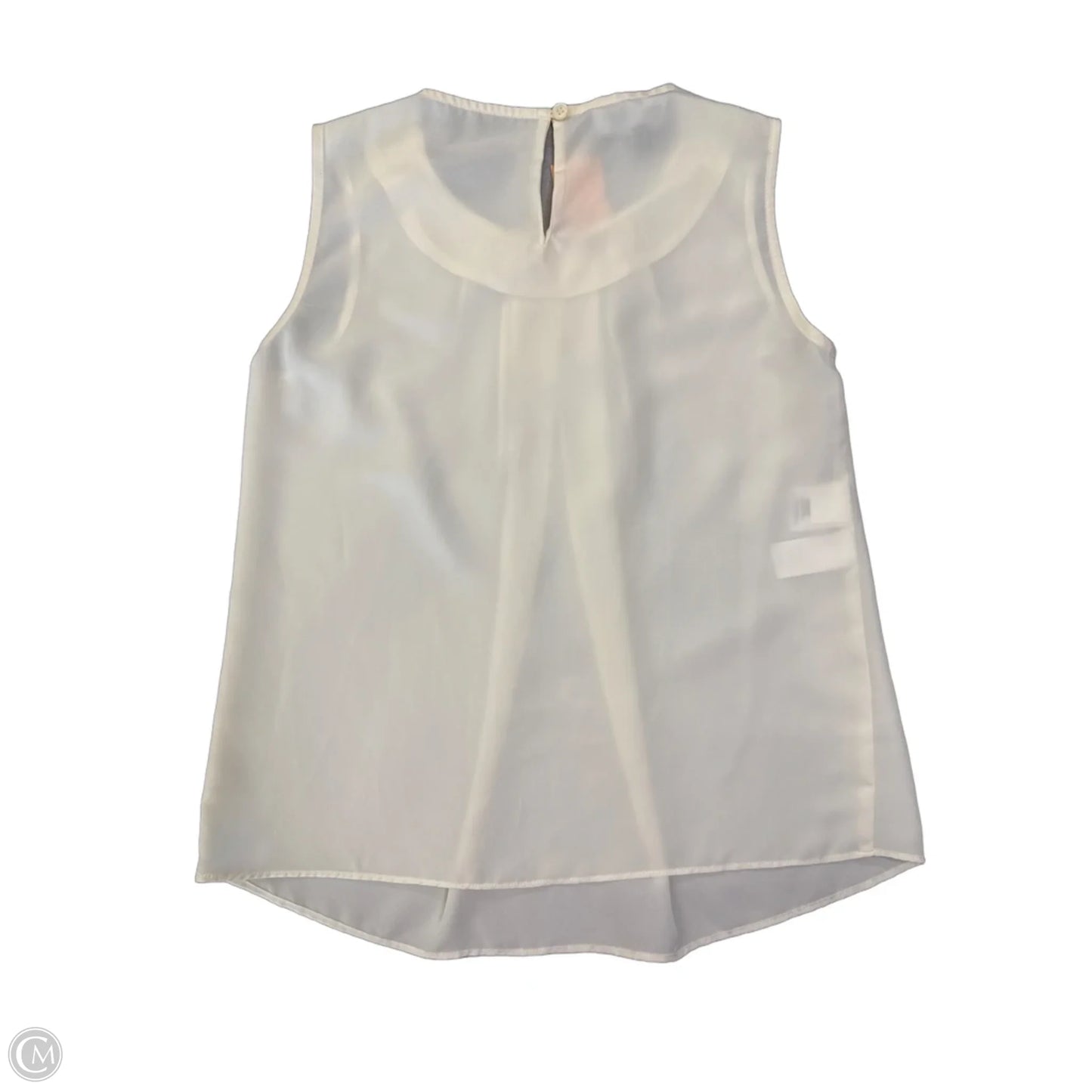 Blouse Sleeveless By Jones New York In Cream, Size: Xs