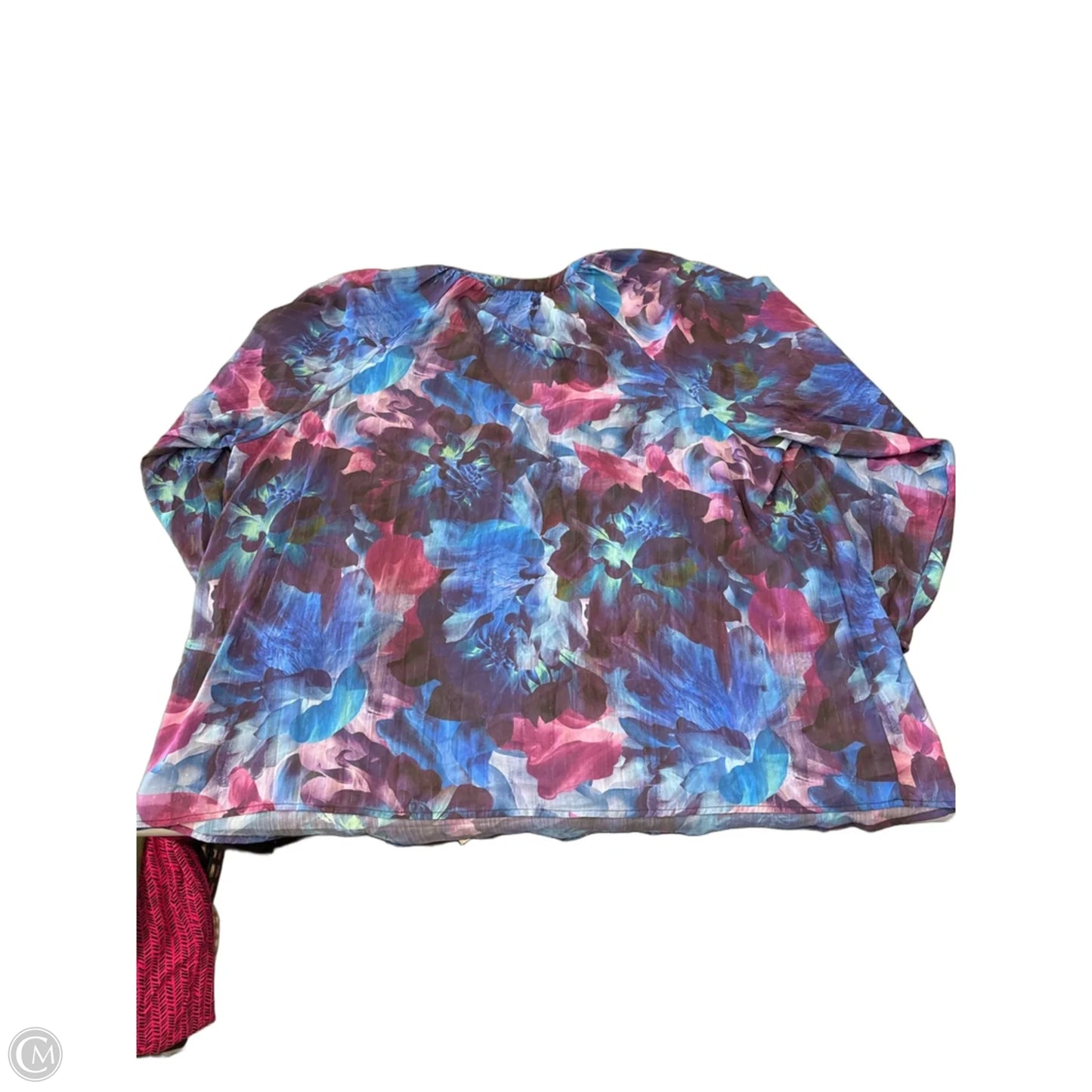 Blouse Long Sleeve By Torrid In Blue, Size: 4x