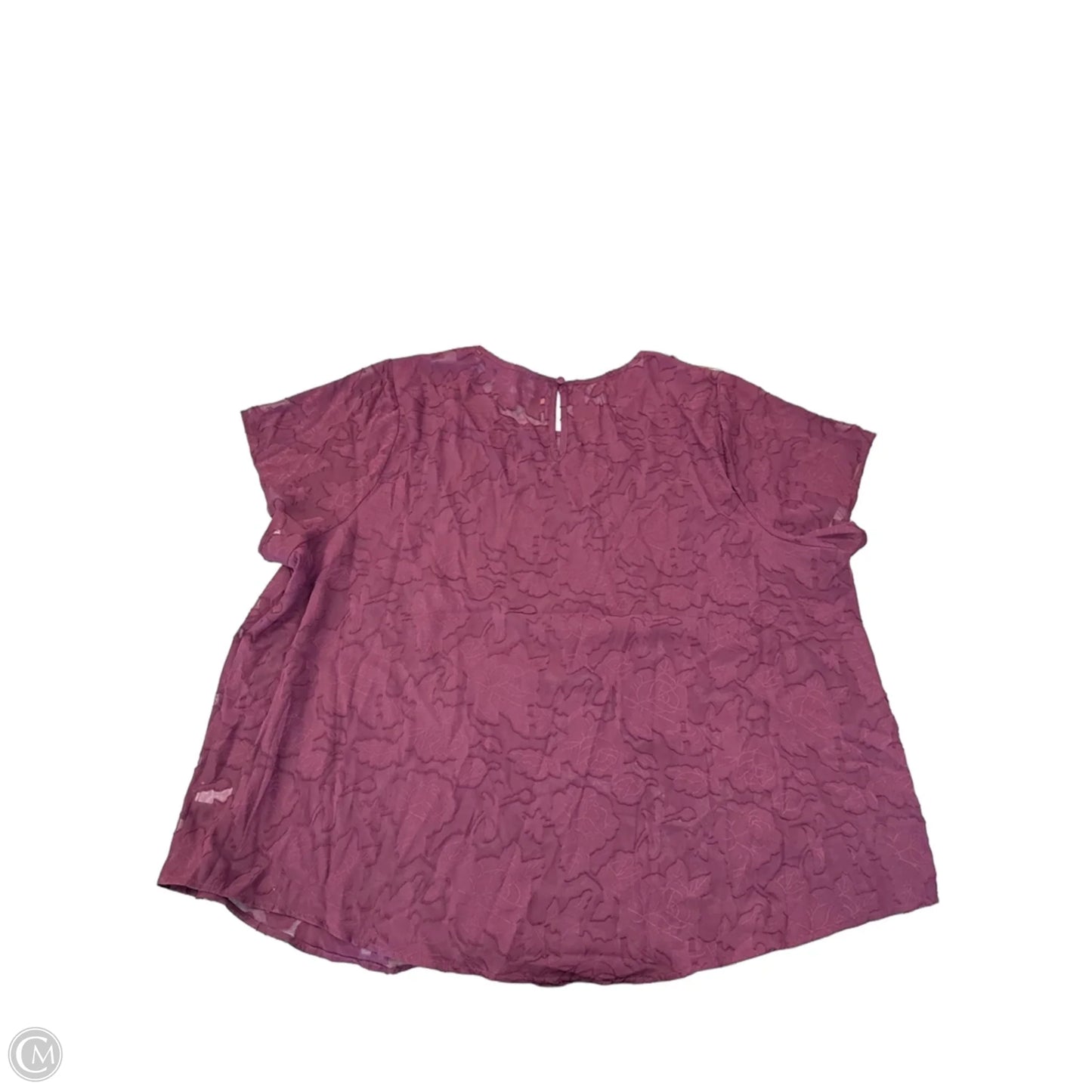 Blouse Short Sleeve By Torrid In Purple, Size: 4x