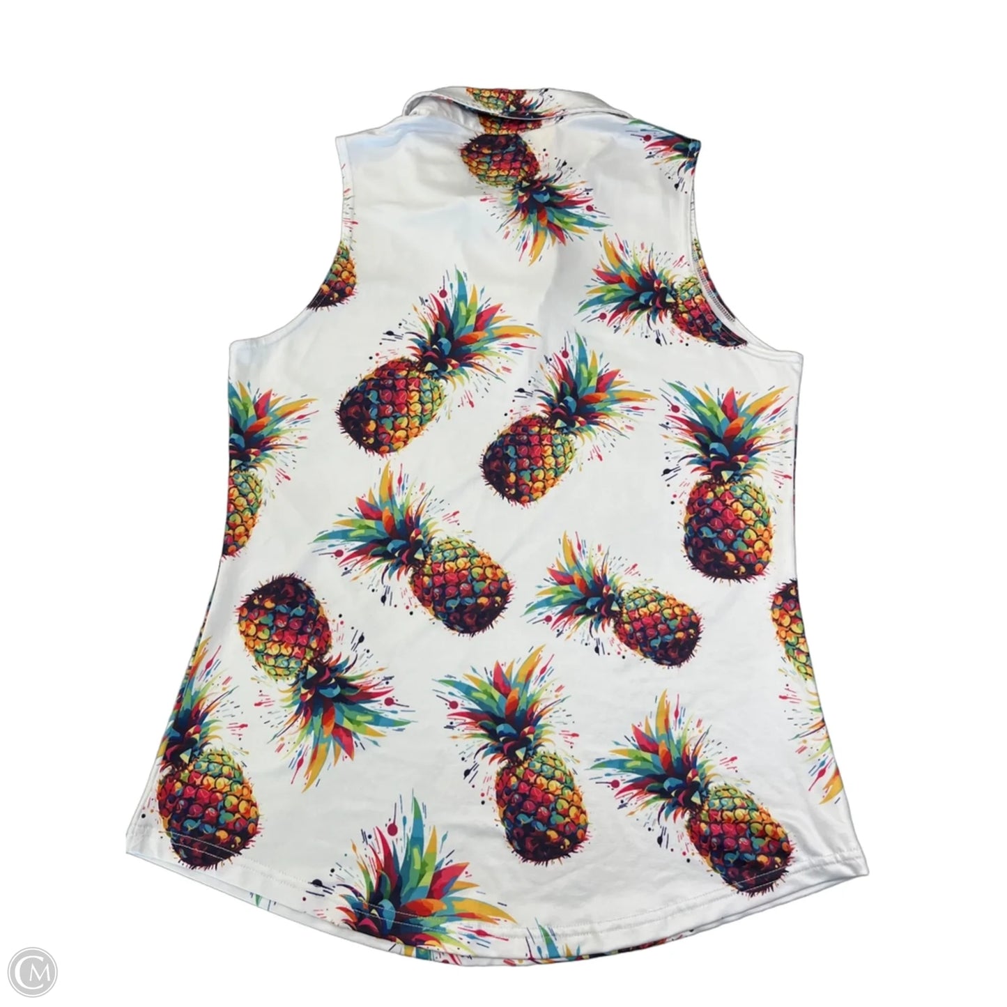 Athletic Tank Top By Clothes Mentor In White, Size: M