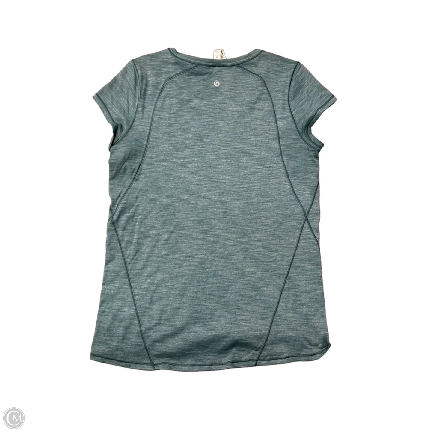 Athletic Top Short Sleeve By Lululemon In Teal, Size: M