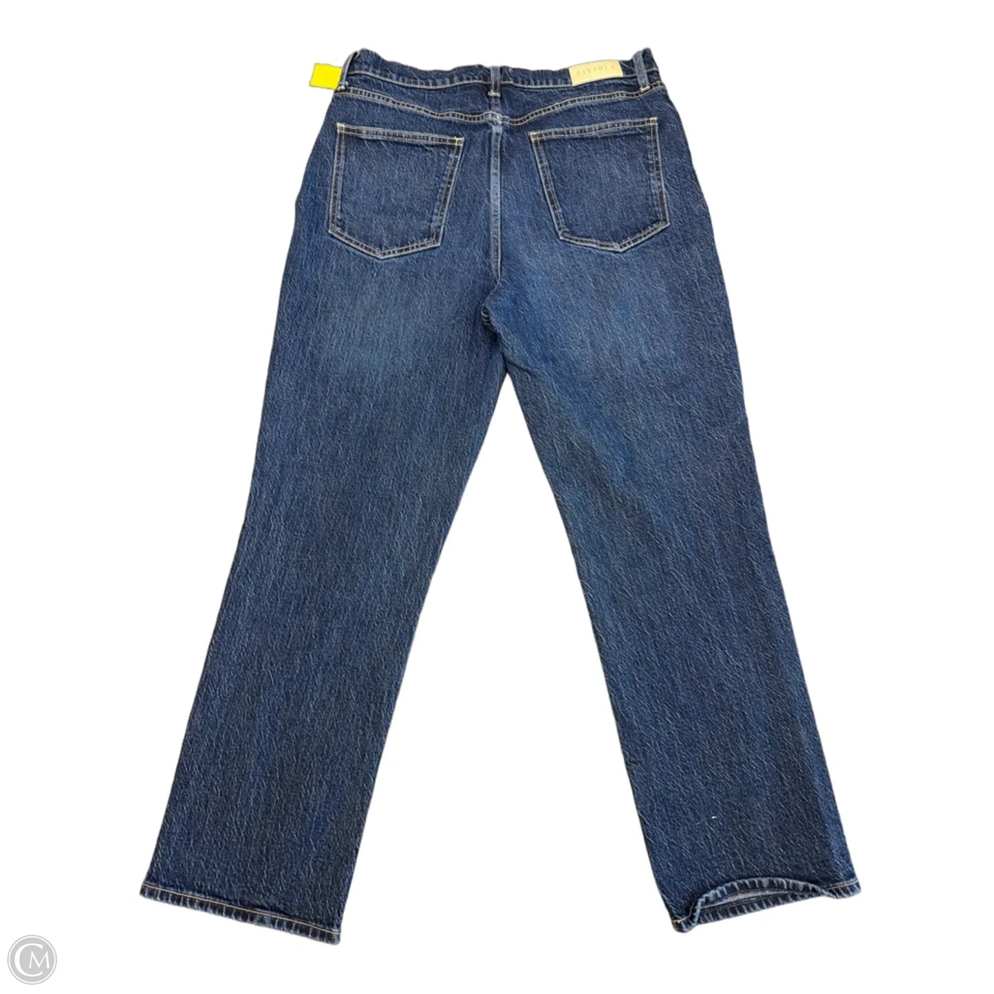 Jeans Straight By Pistola In Blue Denim, Size: 12