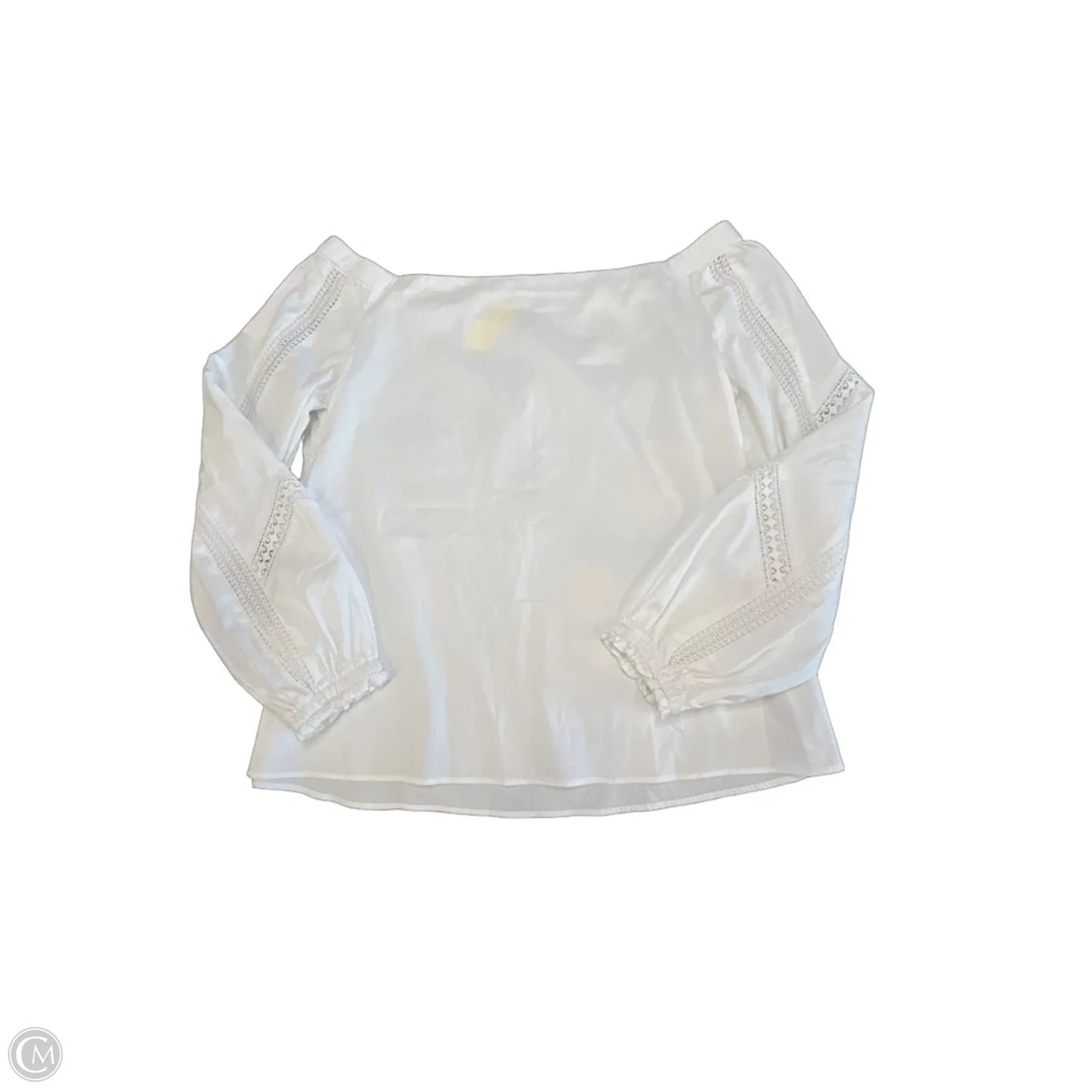 Top Long Sleeve By White House Black Market In White, Size: M