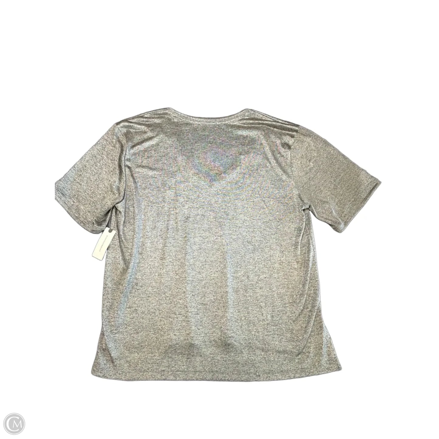 Top Short Sleeve By Pilcro In Silver, Size: L