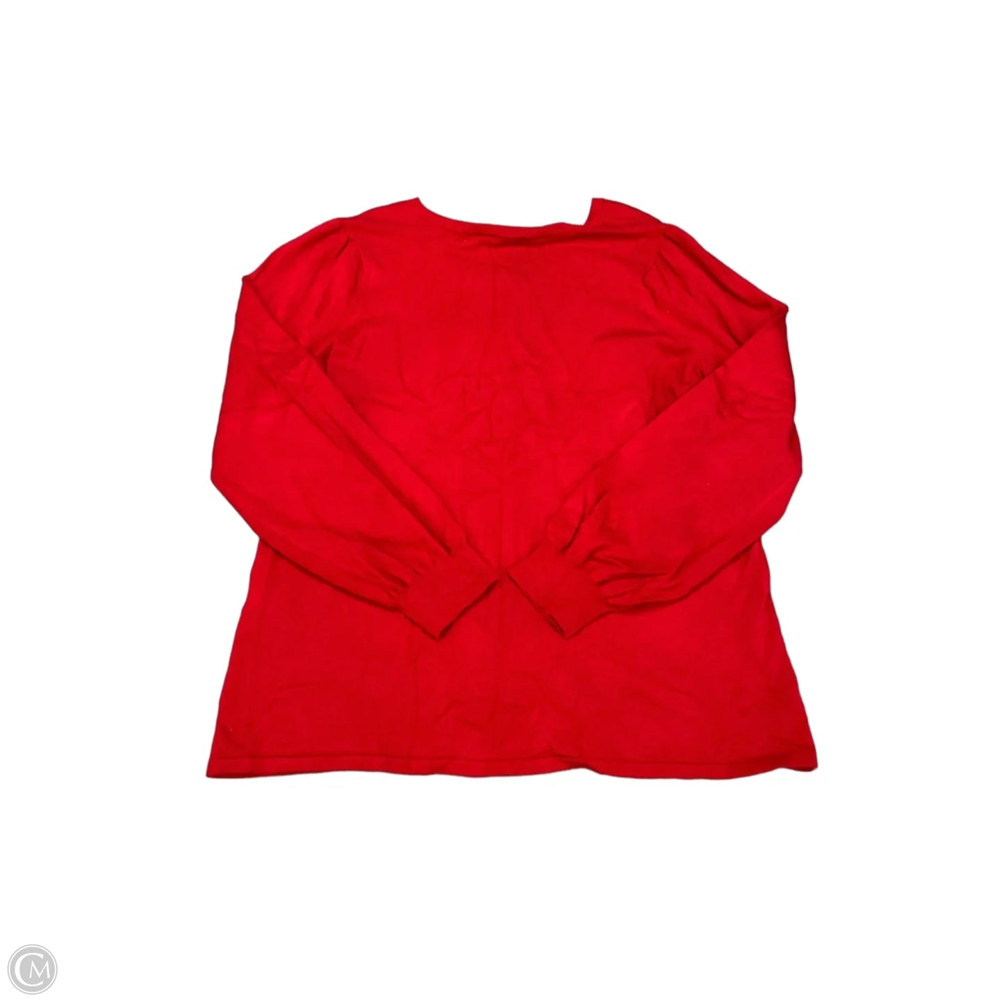 Top Long Sleeve By Chicos In Red, Size: M
