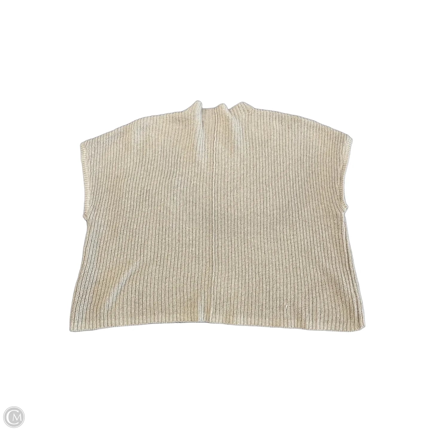 Sweater Short Sleeve By Free People In Tan, Size: L