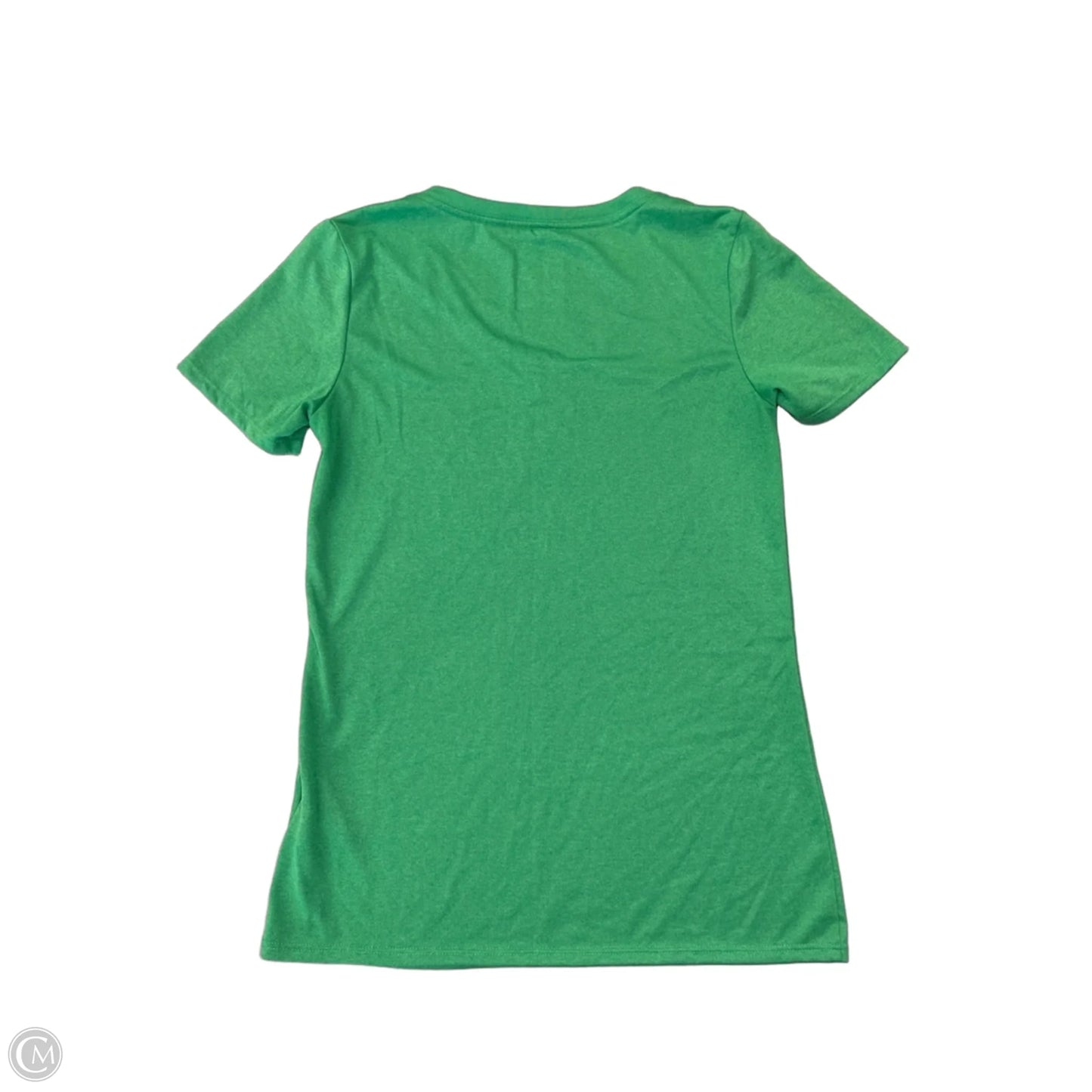 Athletic Top Short Sleeve By Nike In Green, Size: S