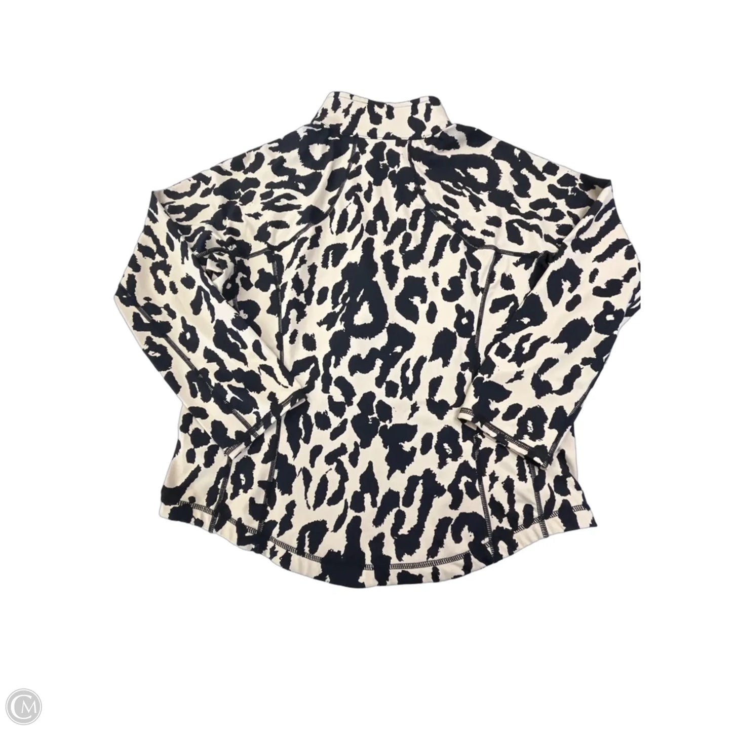 Athletic Jacket By Christine Alexander In Animal Print, Size: L