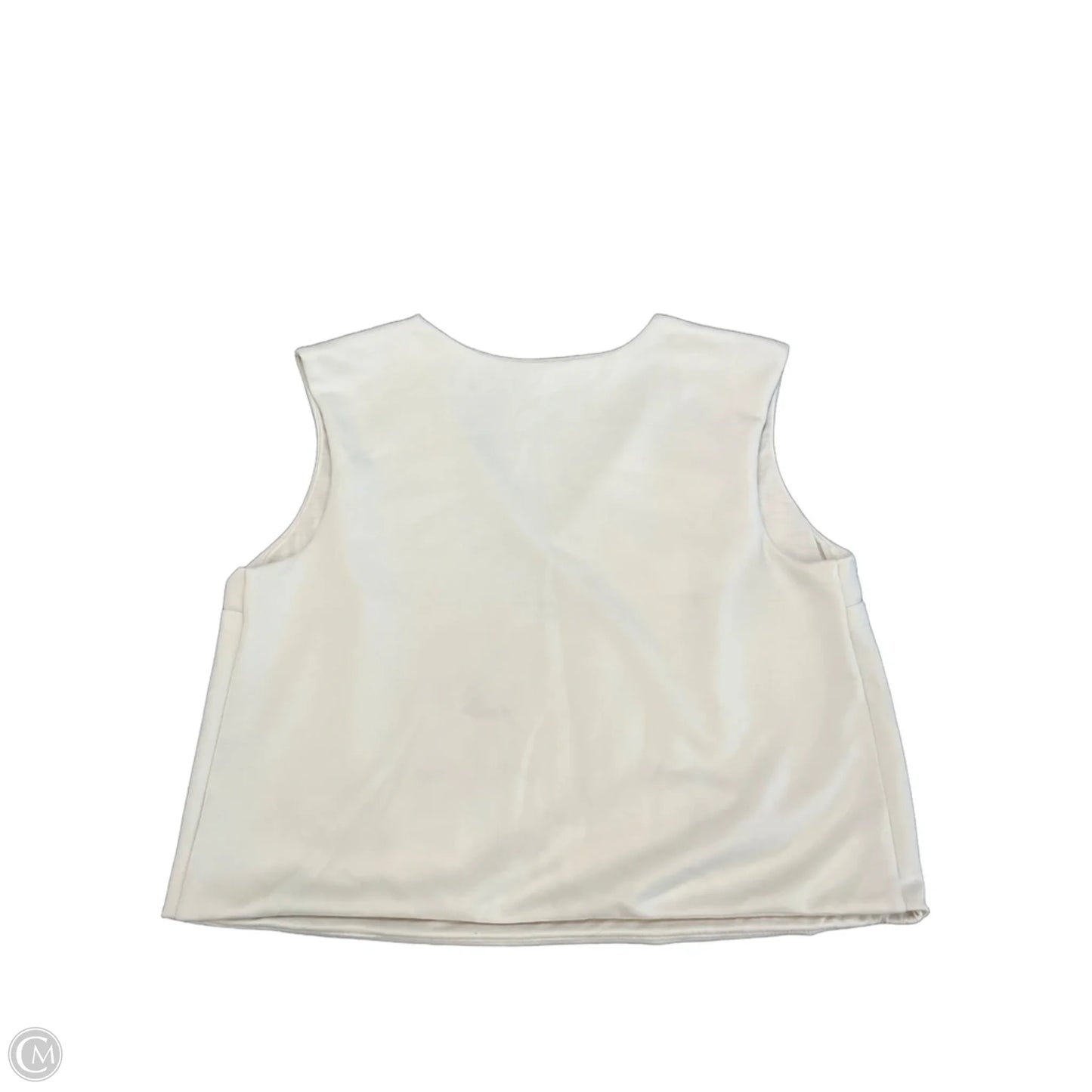 Top Sleeveless By A New Day In Cream, Size: Xxl
