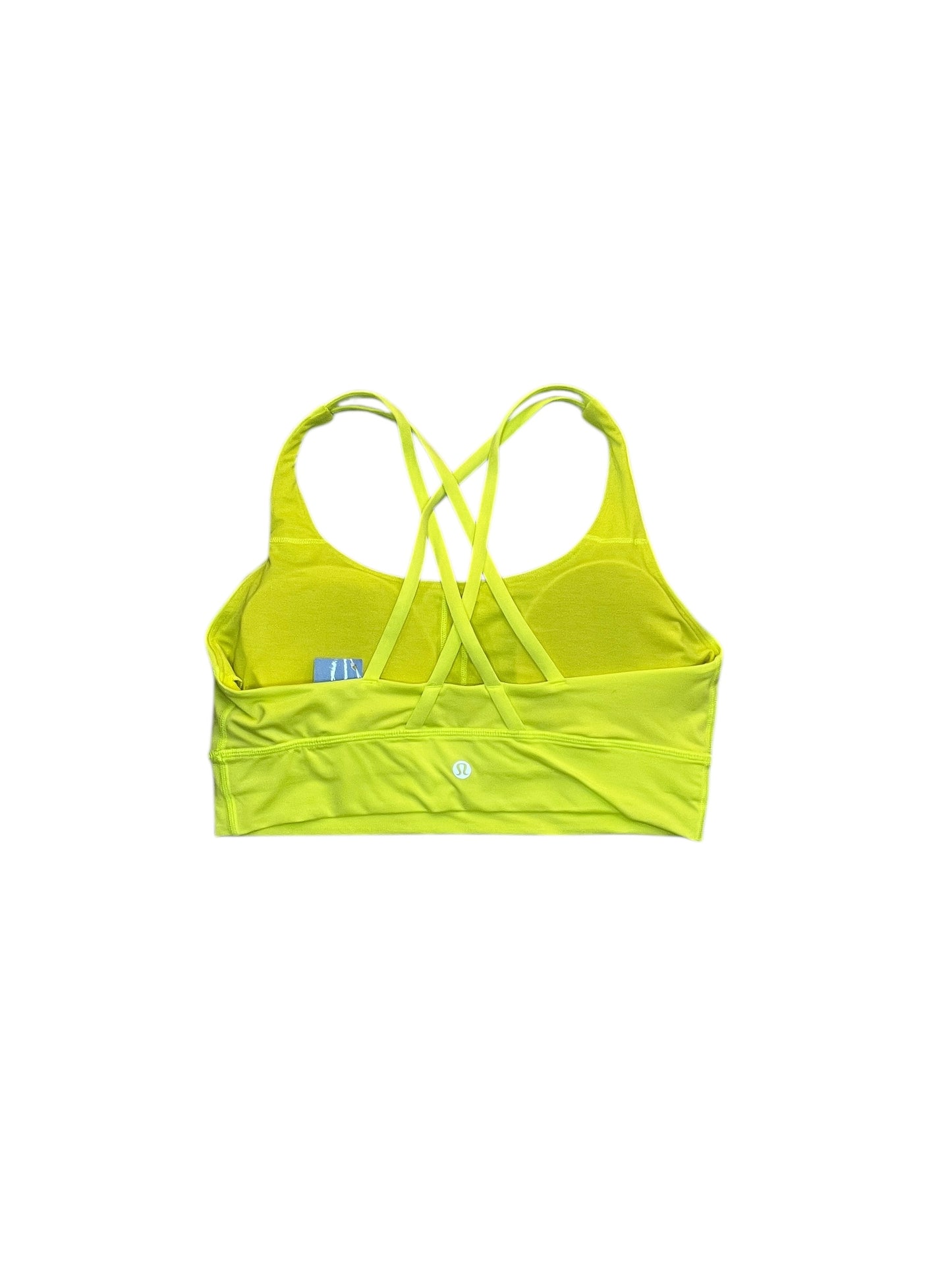 Athletic Bra By Lululemon In Yellow, Size:M