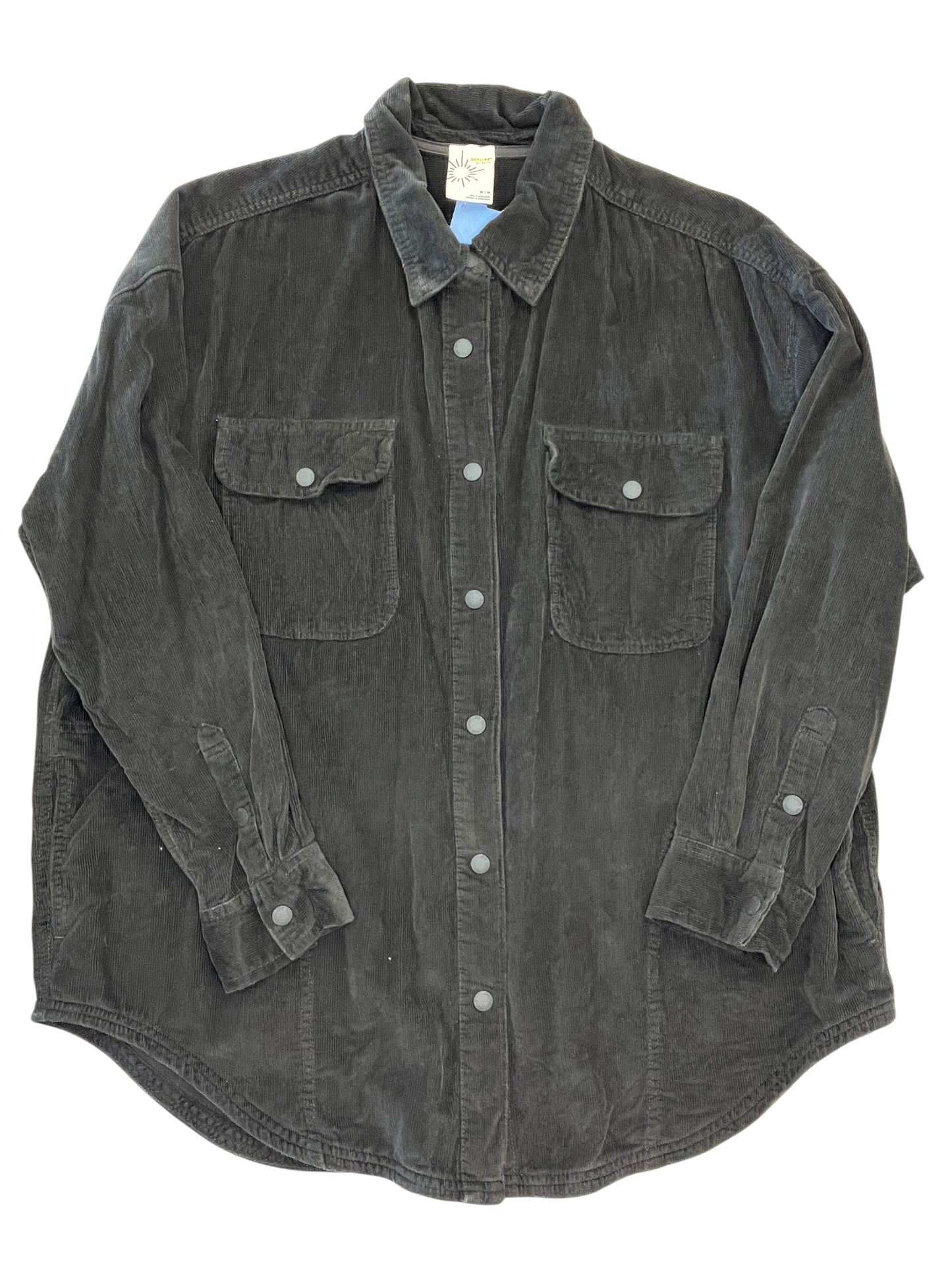Jacket Shirt By Offline In Black, Size:M