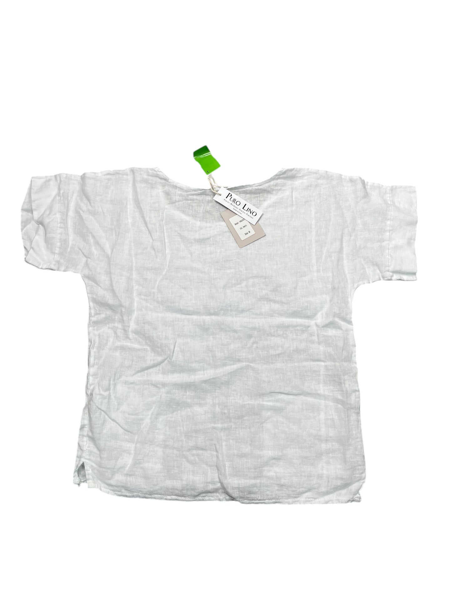 Blouse Ss By Cmc In White, Size:M
