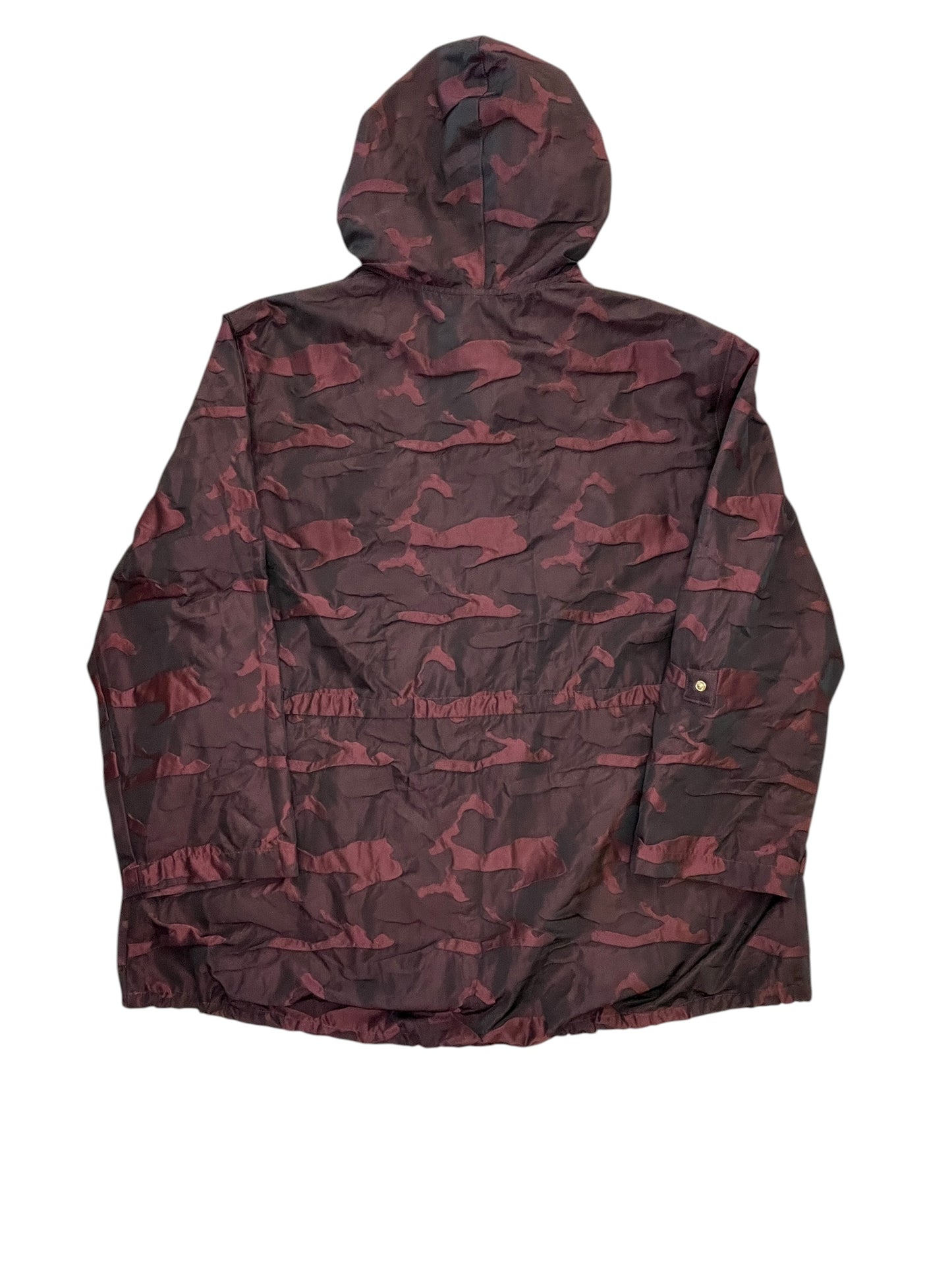 Jacket Windbreaker By Zenergy By Chicos In Camouflage Print, Size:L