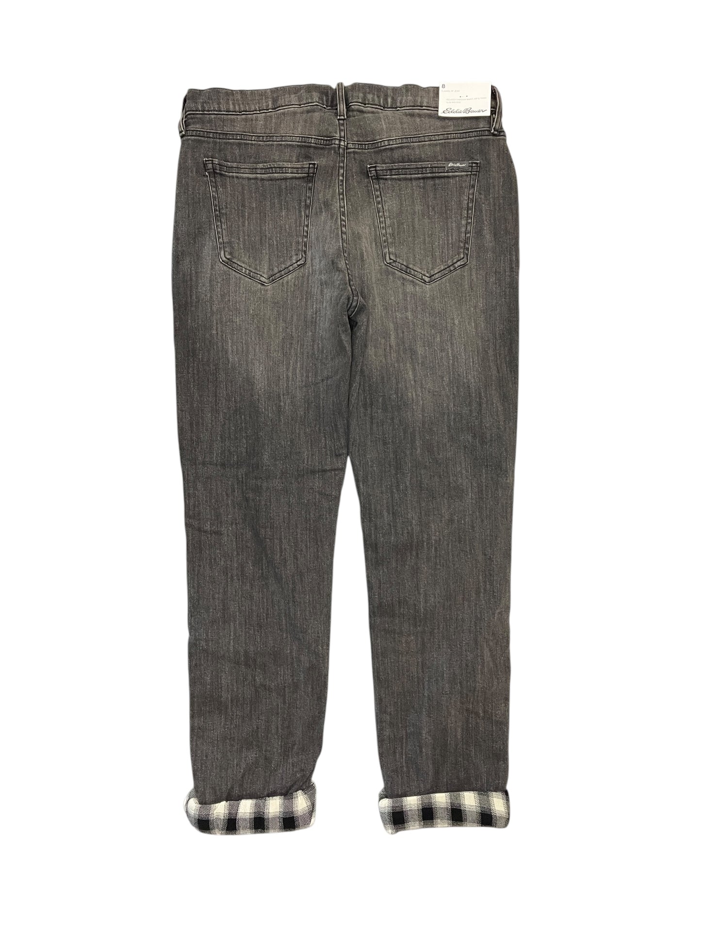 Jeans Boyfriend By Eddie Bauer In Grey, Size:8