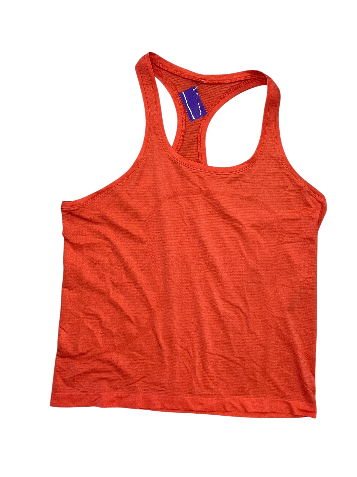 Athletic Tank Top By Lululemon In Orange, Size:L