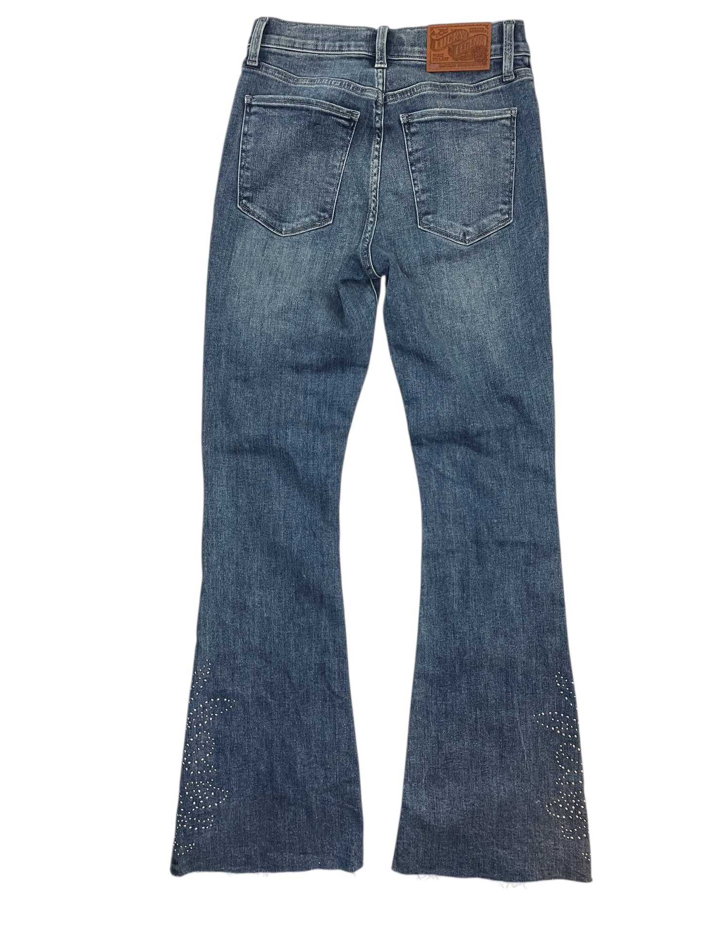 Jeans Flared By Lucky Brand In Blue Denim, Size:4
