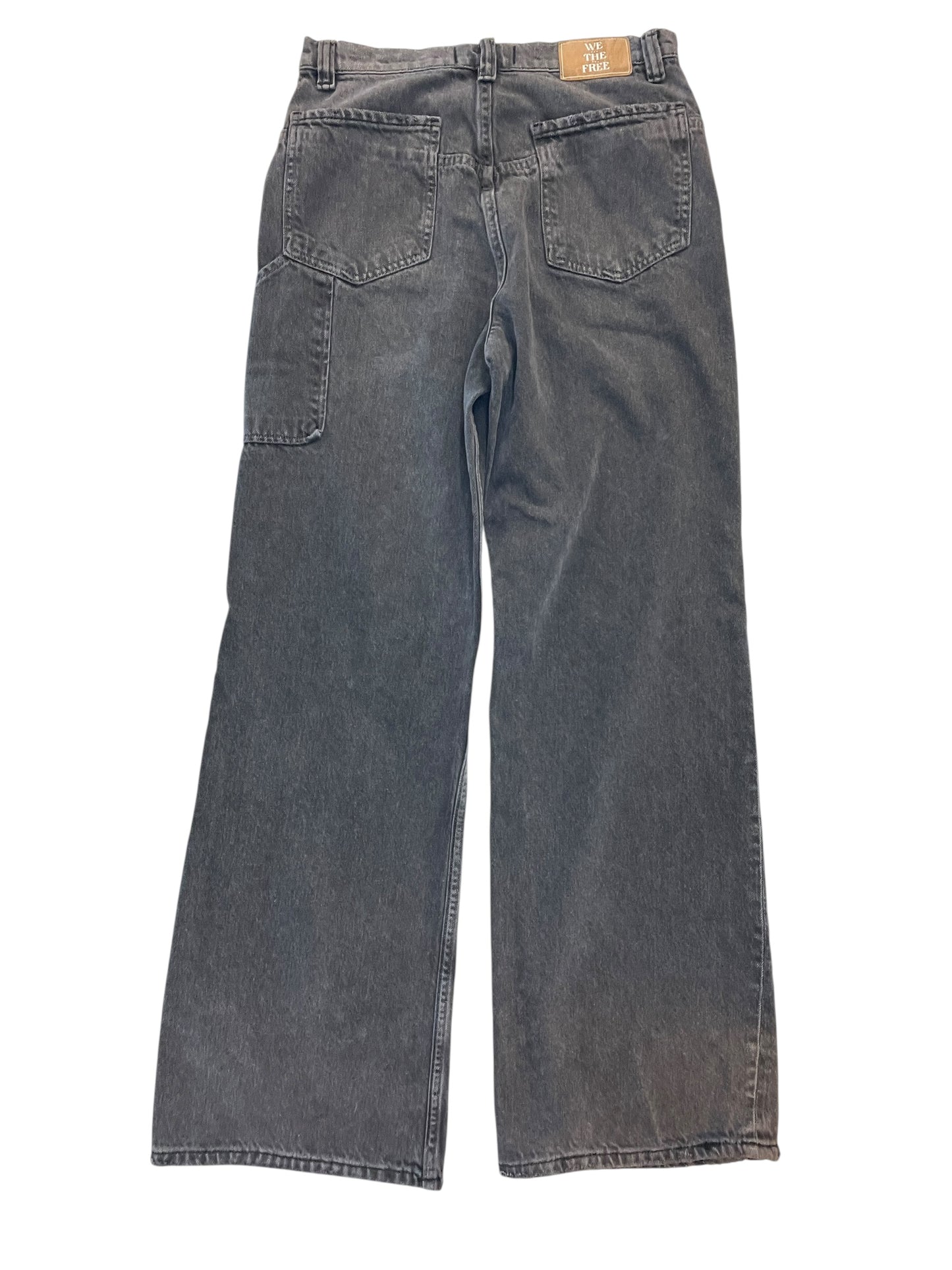 Jeans Wide Leg By We The Free In Grey Denim, Size:6