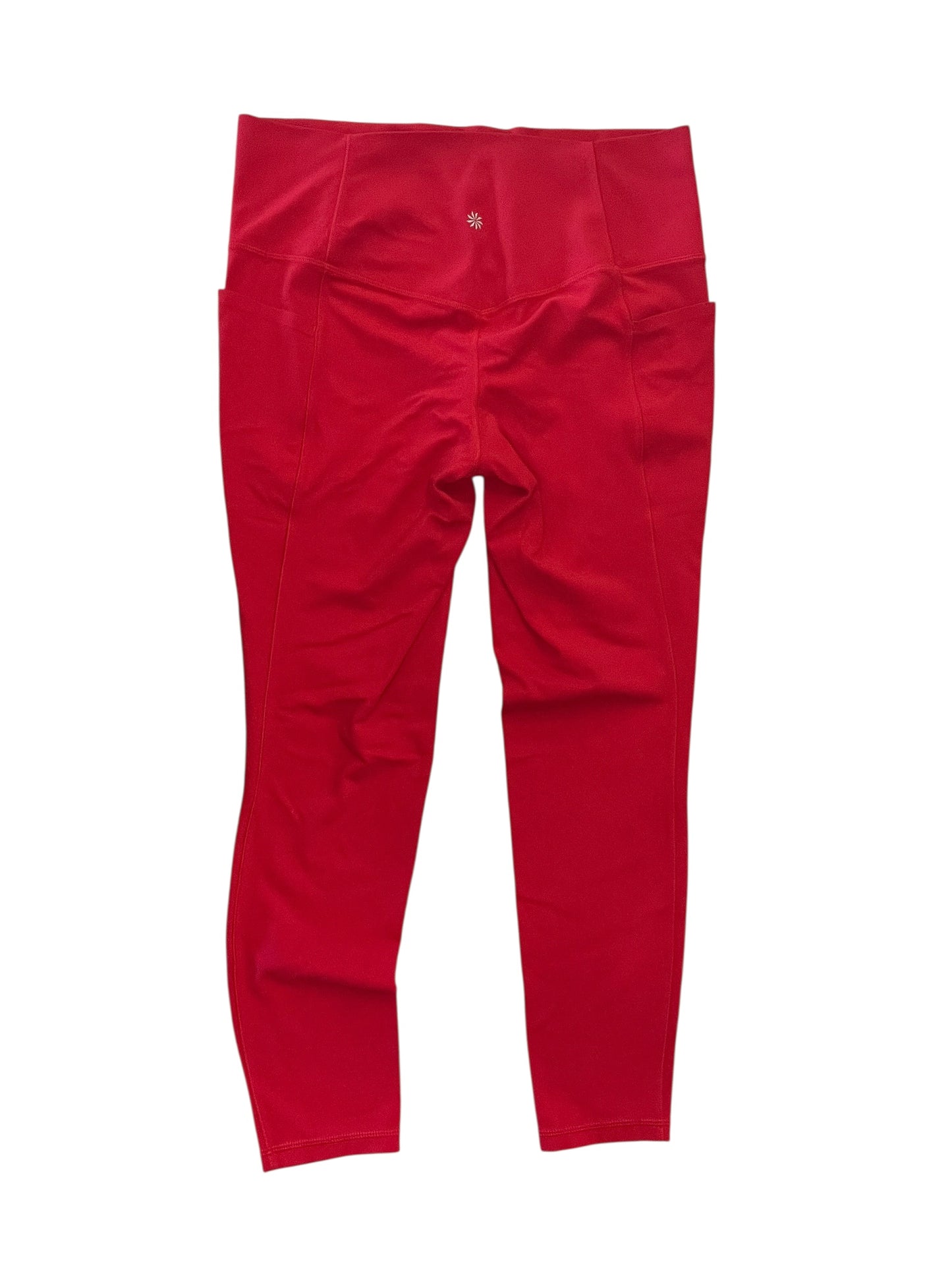 Athletic Leggings By Athleta In Red, Size:L