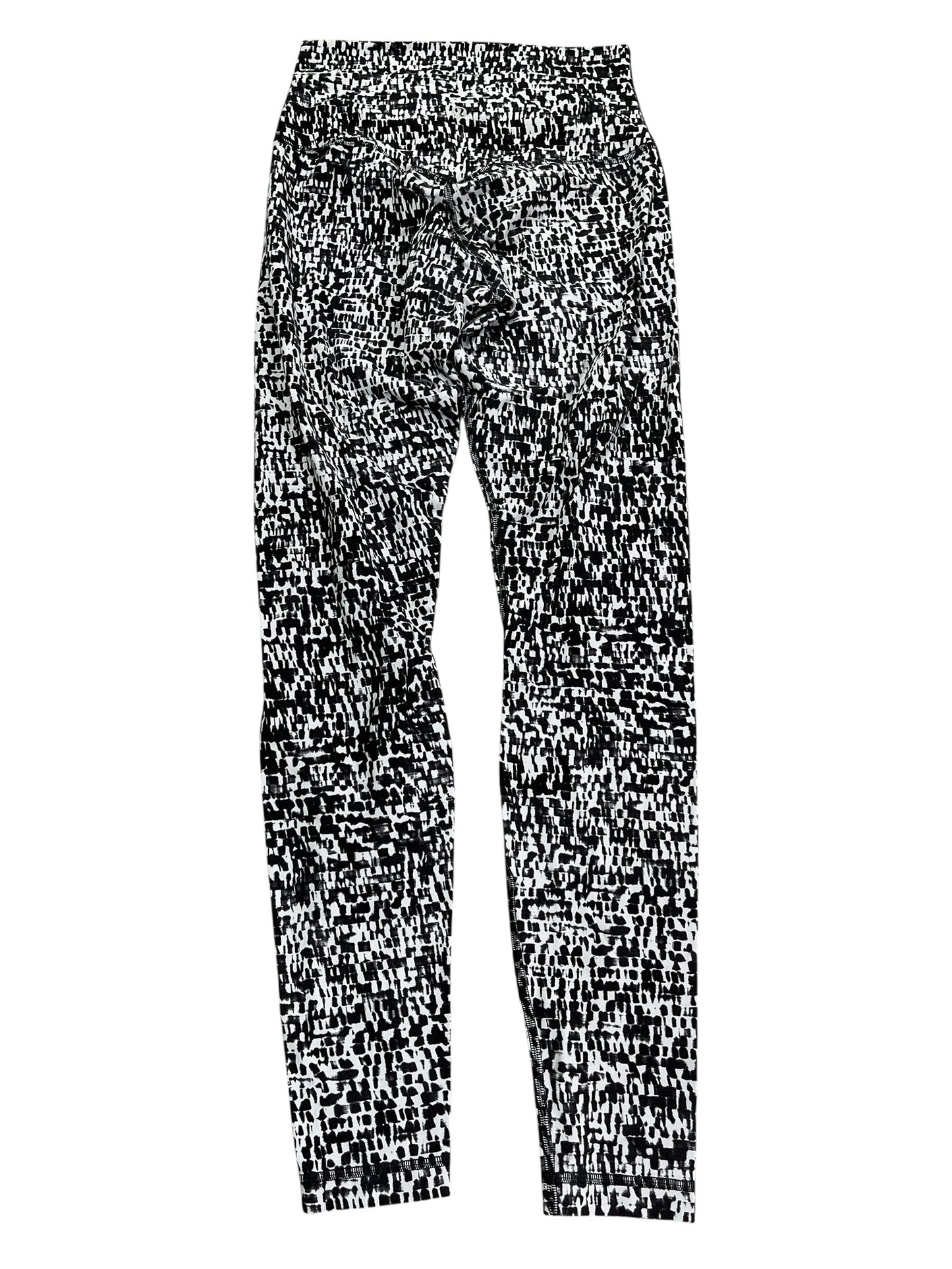 Athletic Leggings By Lululemon In Black & Grey, Size:S